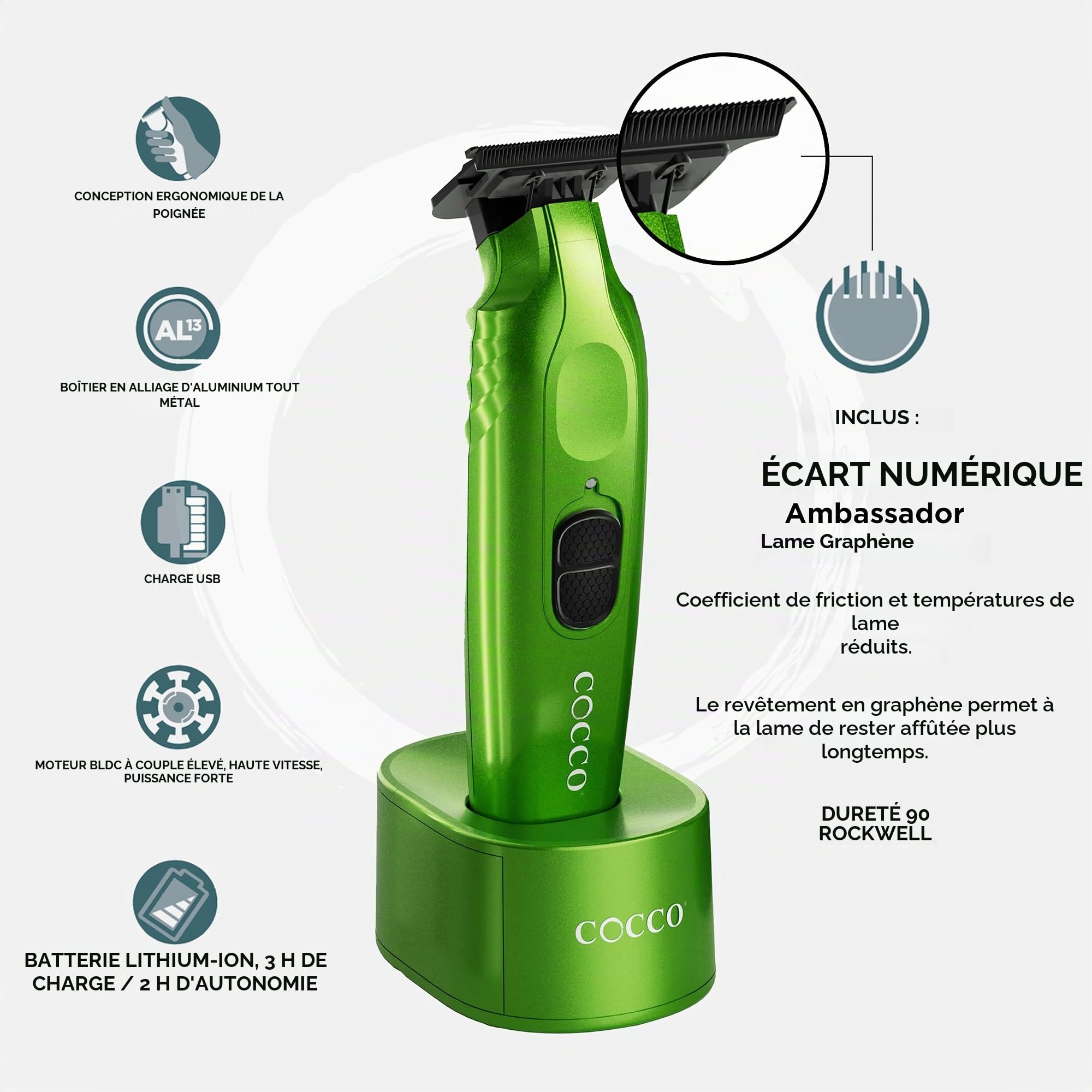 Cocco Hyperveloce Pro Trimmer Green - tondeuse de finition
