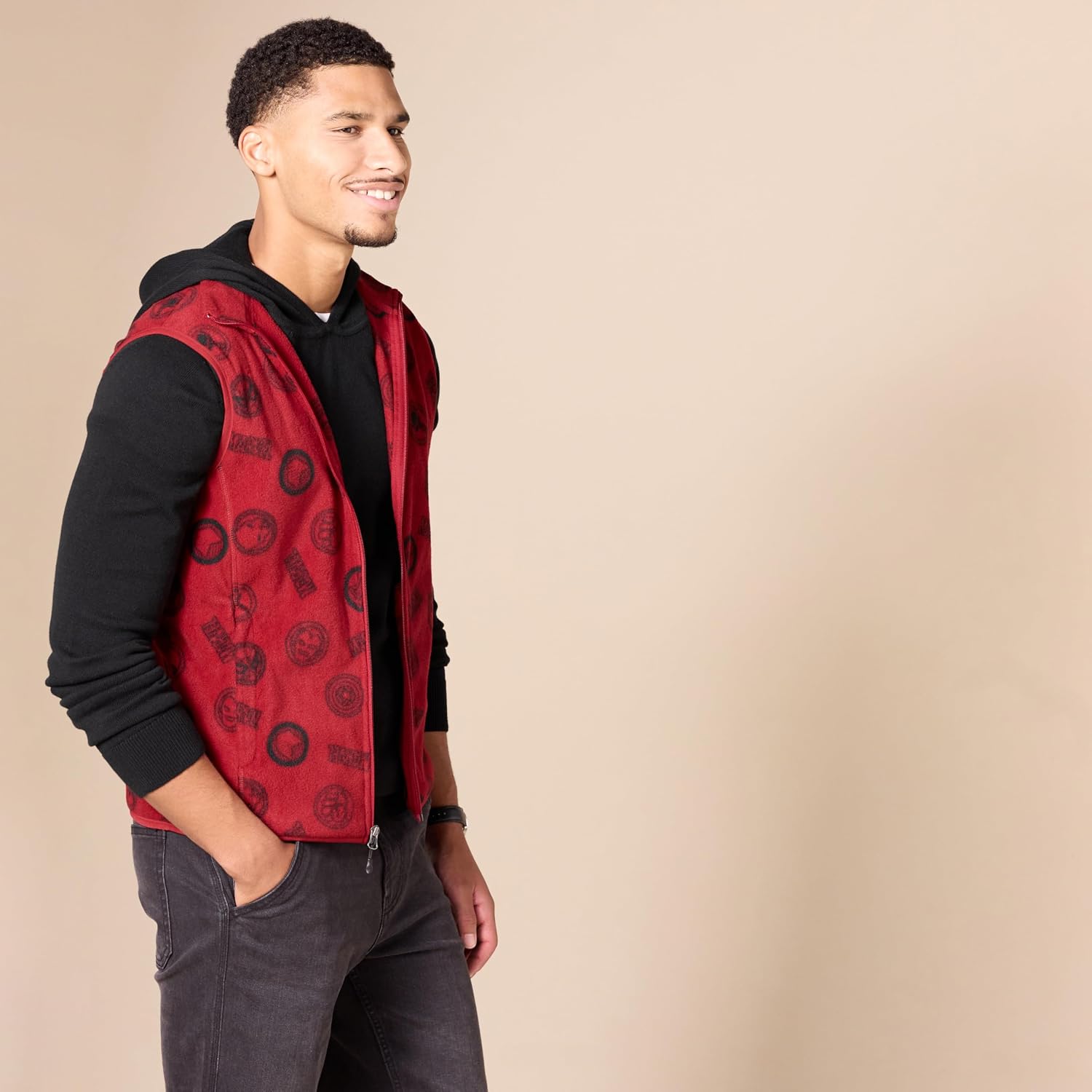 Amazon Essentials Disney | Marvel | Star Wars Men's Polar Fleece Vest