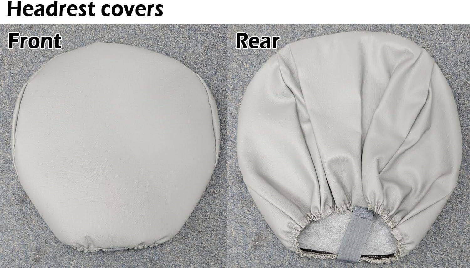 Iggee 2000-2002 Chevy Silverado Black Artificial Leather Custom Made Original fit Front Seat Covers & 2 Armrest Covers