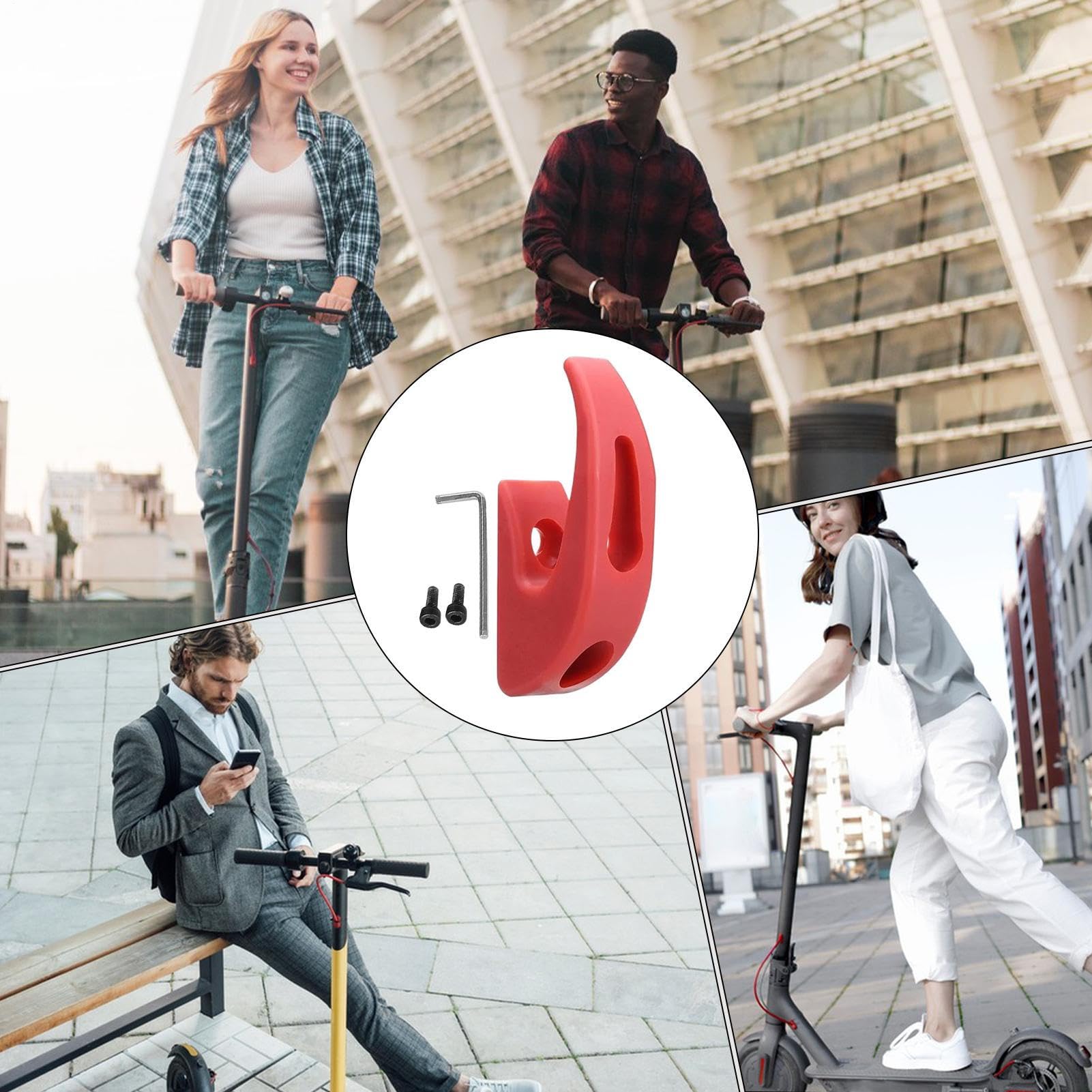 Gancio Portaoggetti Monopattino Elettrico Supporto Portautensili Con | E-Scooter Skateboard Elettrici Portata 50kg Gancio Portautensili Borse Spesa Tote Pendolare Zaini Ombrelli
