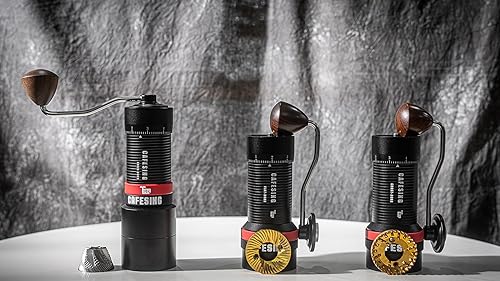 Miniatura 7 de CafeSing GRIZZ 63 - Molinillo de café manual, rebaba cónica de 2.480 in