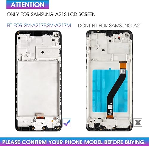 Miniatura 3 de Original para Samsung Galaxy A21S Reemplazo de pantalla para Galaxy A21S LCD para Samsung A21S Pantalla para SM-A217F SM-A217M Digitalizador