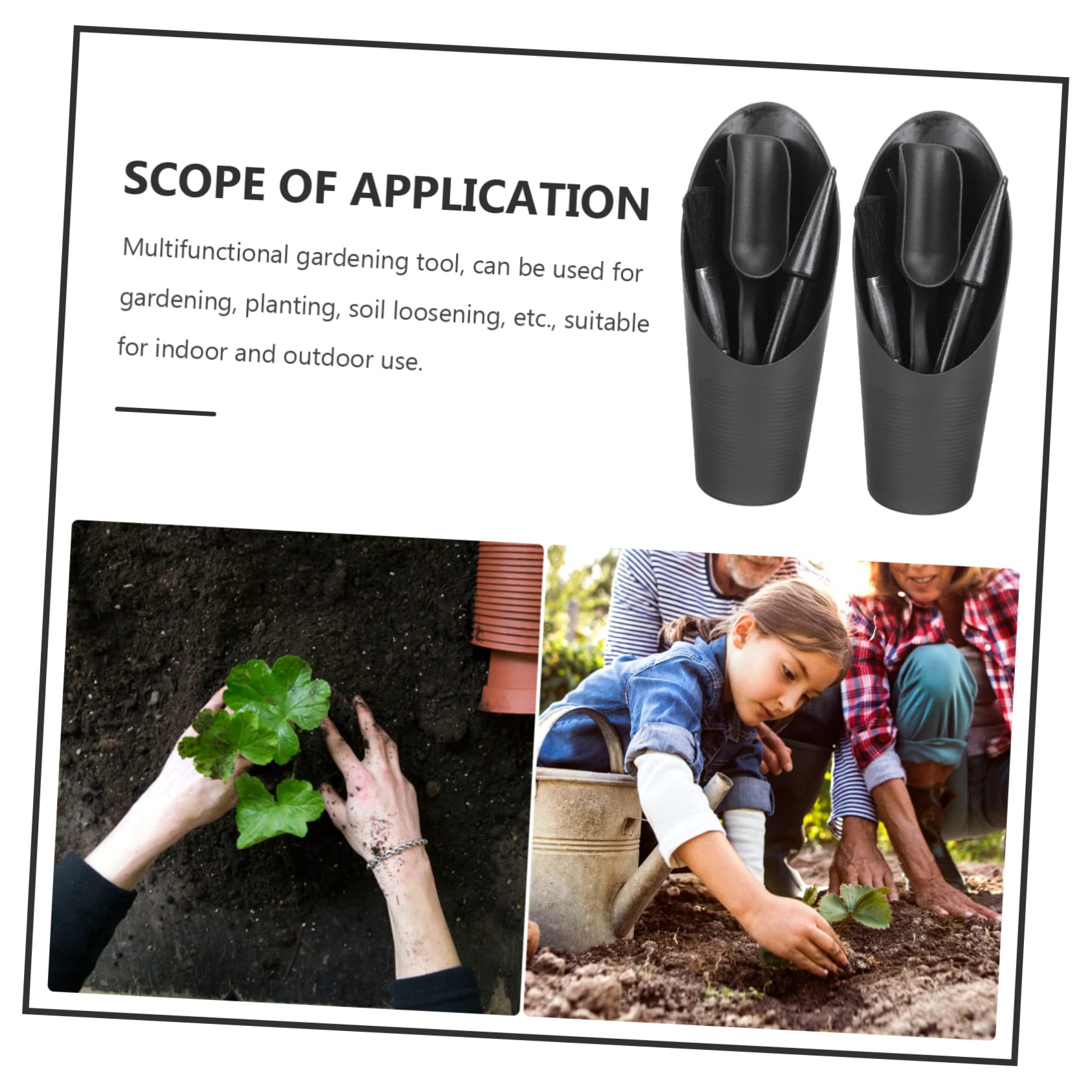 SUPVOX 10 Juegos Conjunto de Herramientas de jardín Herramienta para deshierbar Grietas Herramienta para sembrar bulbos suculentas Gadgets Herramienta de plantación de bonsáis el plastico