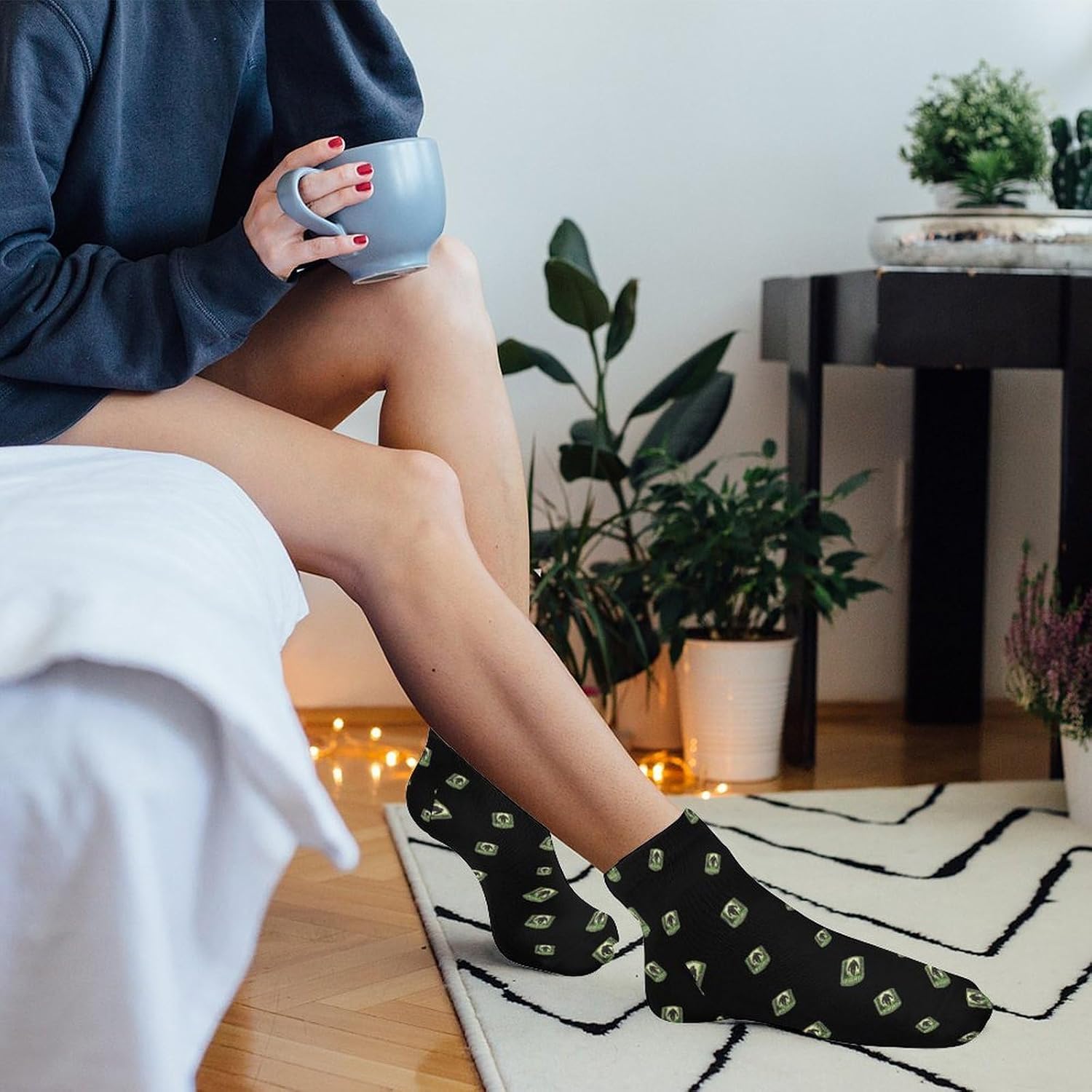 Bigfoot Forests 5 Pairs Low Cut Ankle Socks Casual Liner Sock No Show Invisible Socks for Men Women
