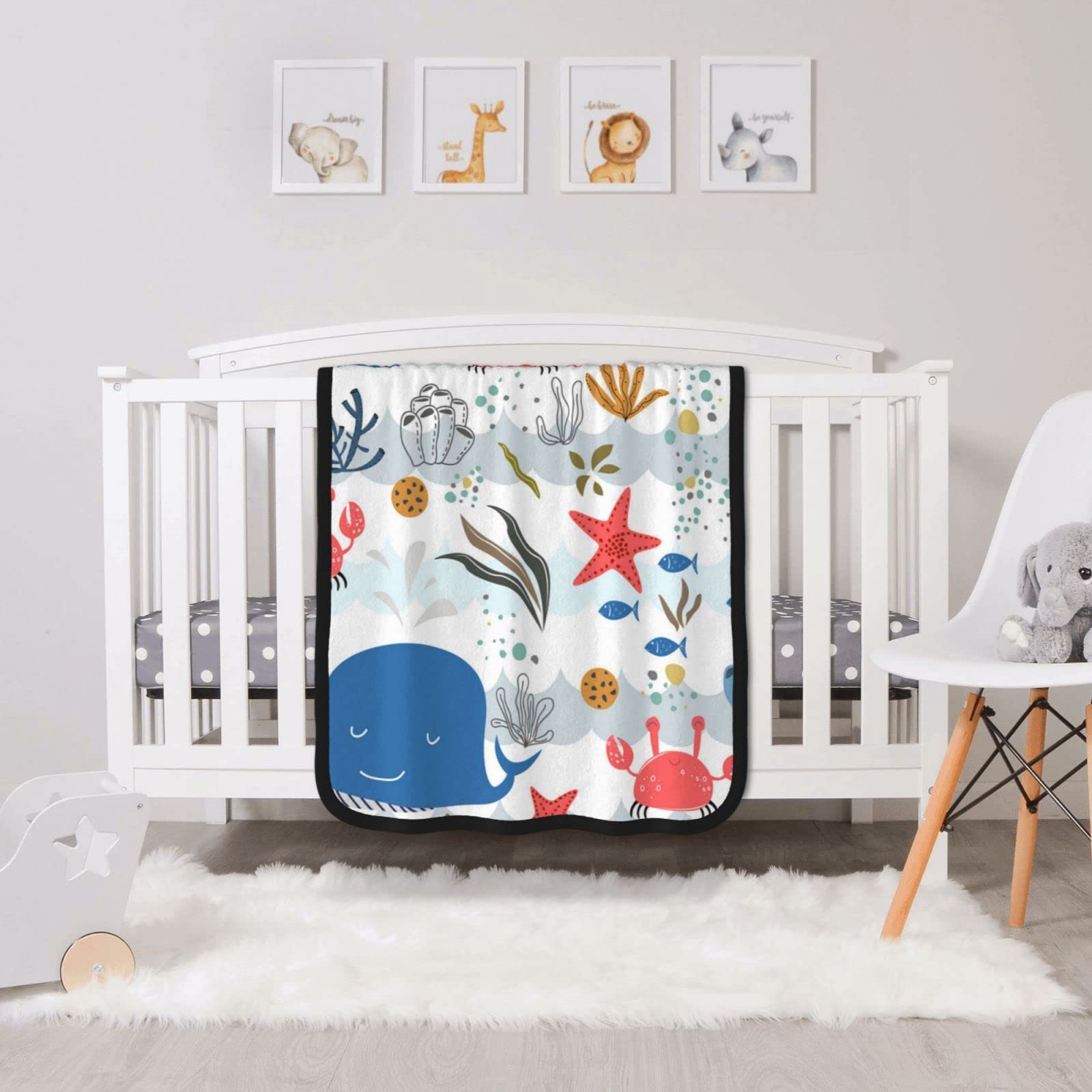 Couverture en flanelle marine double face pour un confort durable