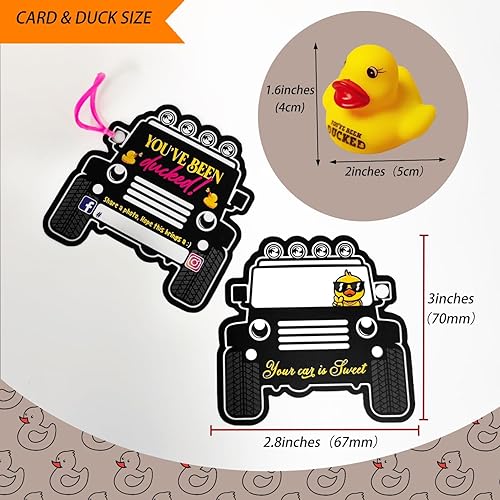 Miniatura 25 de LANBAIHE You've Been Ducked Bolsa de goma con cordón de pato Bolsa de pato de pato Bolsa de pato de goma reutilizable 13 x 10 pulgadas