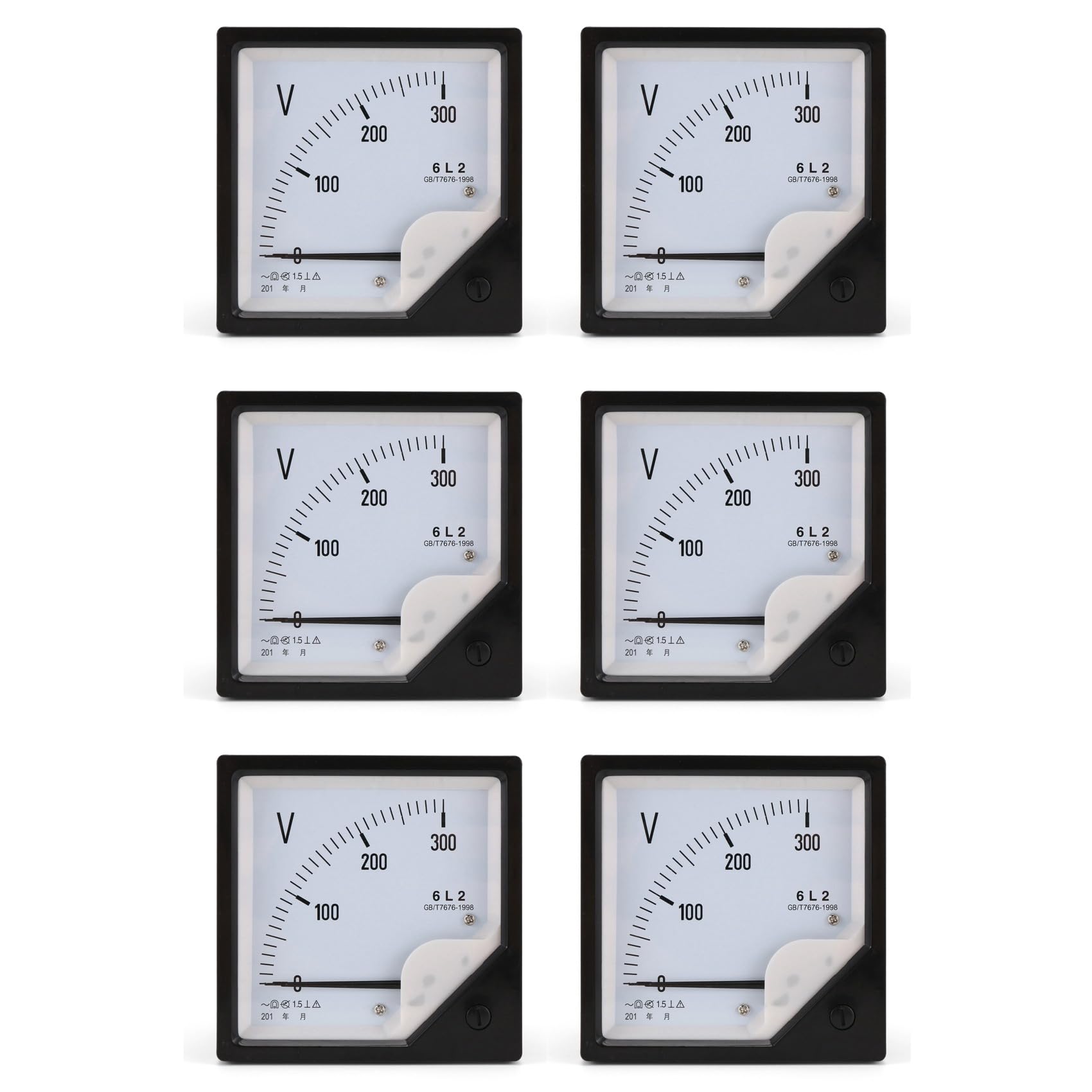 Jnchdghwa As Shown 6X 6L2 Voltmeter Ac 300V Pointer Type Voltage Meter Mechanical Header