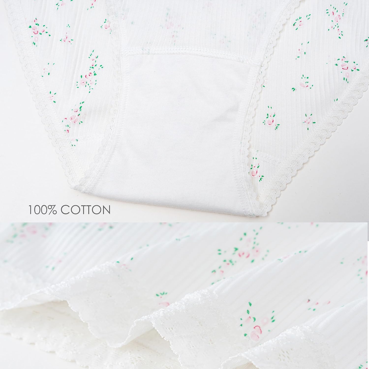 Maternity High Waist 100% Cotton Briefs for Pregnancy & Postpartum Underwear Full Coverage Panties for Women