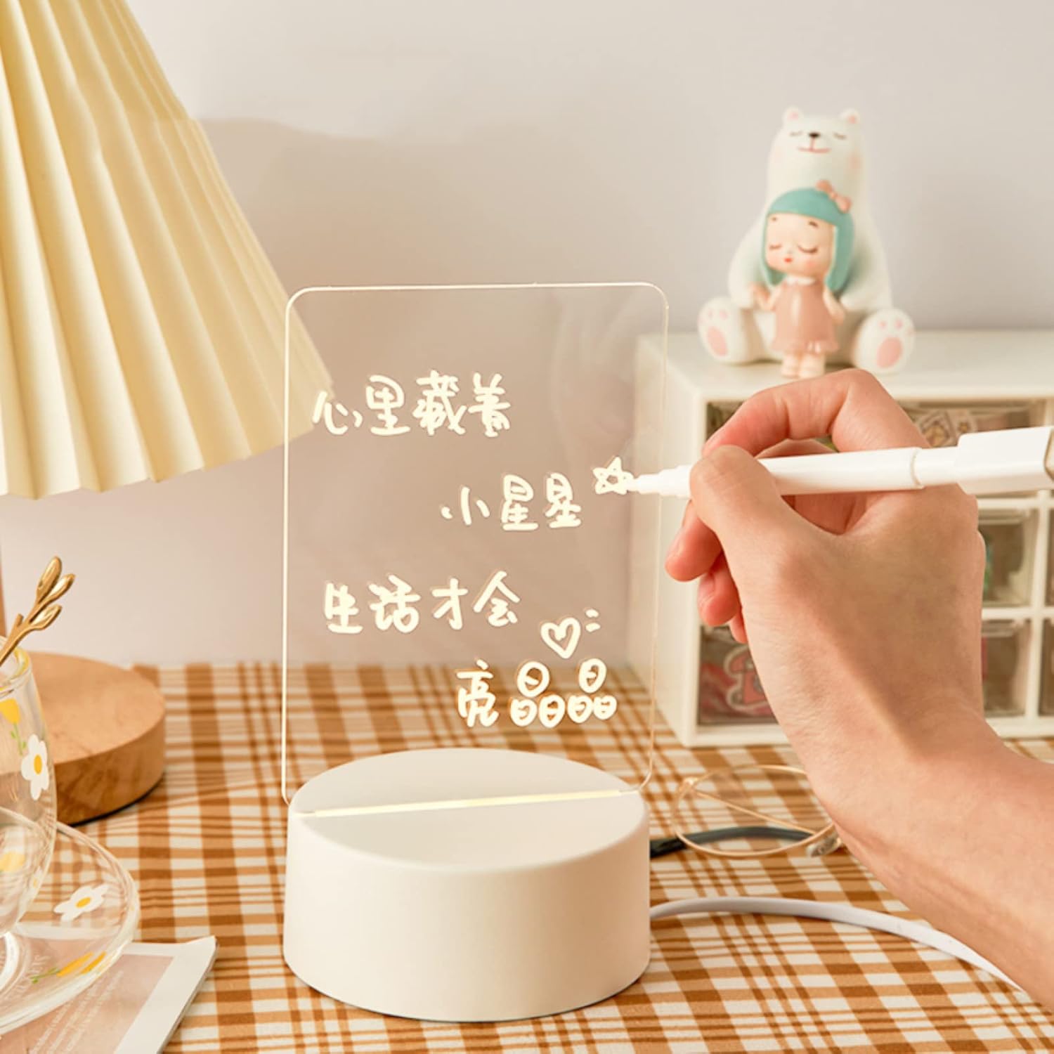 Note Board Creative LED Night Light USB Message Board