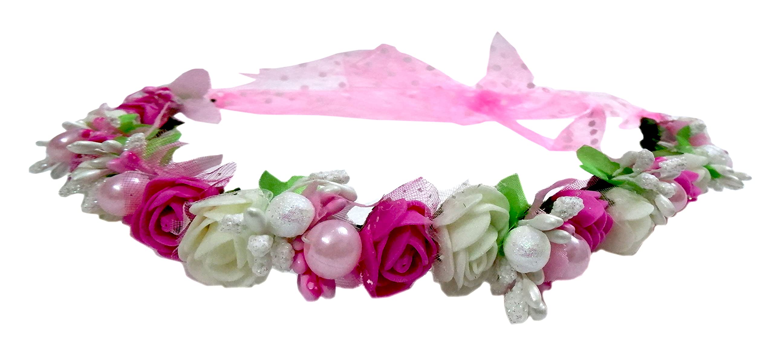 Loops n knots ® Adjustable Floral Tiara Crown For Girls Hair Accessory For Birthday (hotpink) (B01CCBMVNS) Amazon Price History, Amazon Price Tracker