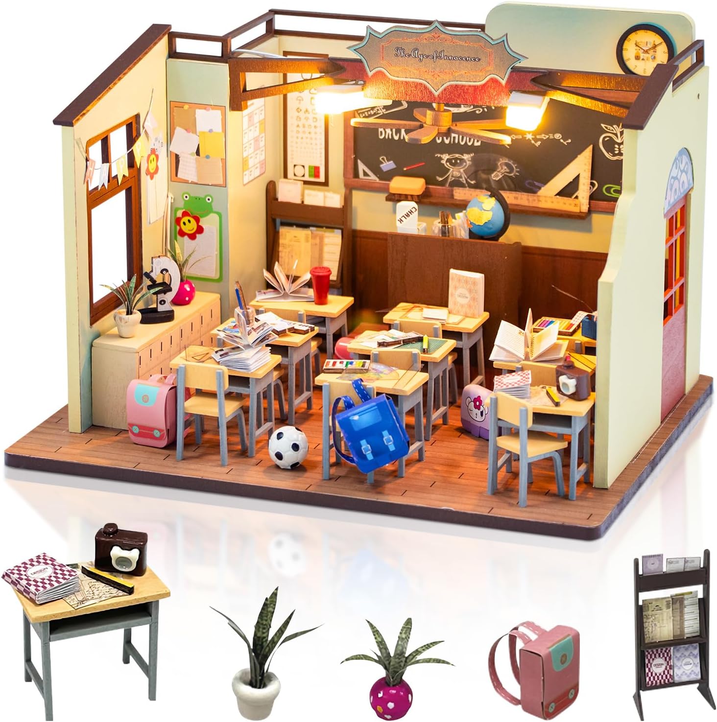 Foyucool DIY Miniature House Kits, Tiny House Kit, Doll House Kits for Adults...