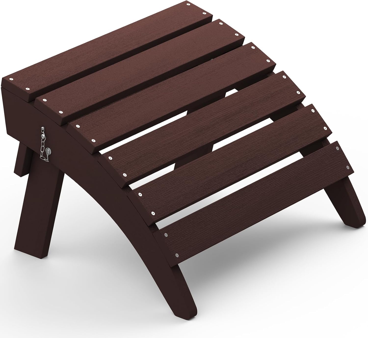 SERWALL Folding Adirondack Chair Footrest, Adirondack Ottomans Without Assembly, Coffee