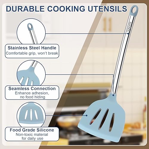 Miniatura 3 de Juego de utensilios de cocina de 8 piezas, color azul