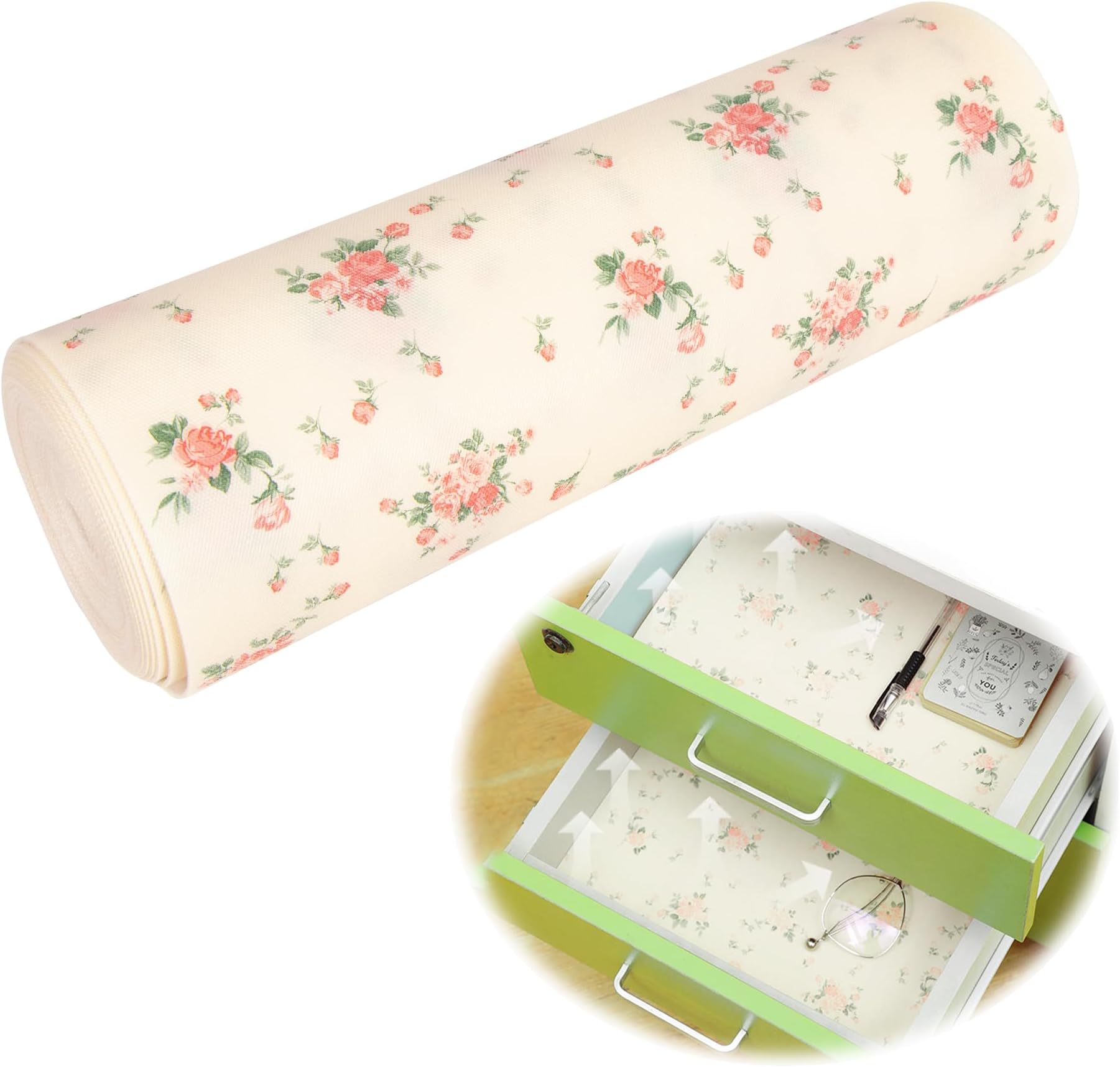 TOOAD Nuovoware Tapis Fond De Tiroir Antidérapant, 11,8x78,7 Pouces Tapis En EVA Non Adhésif DIY