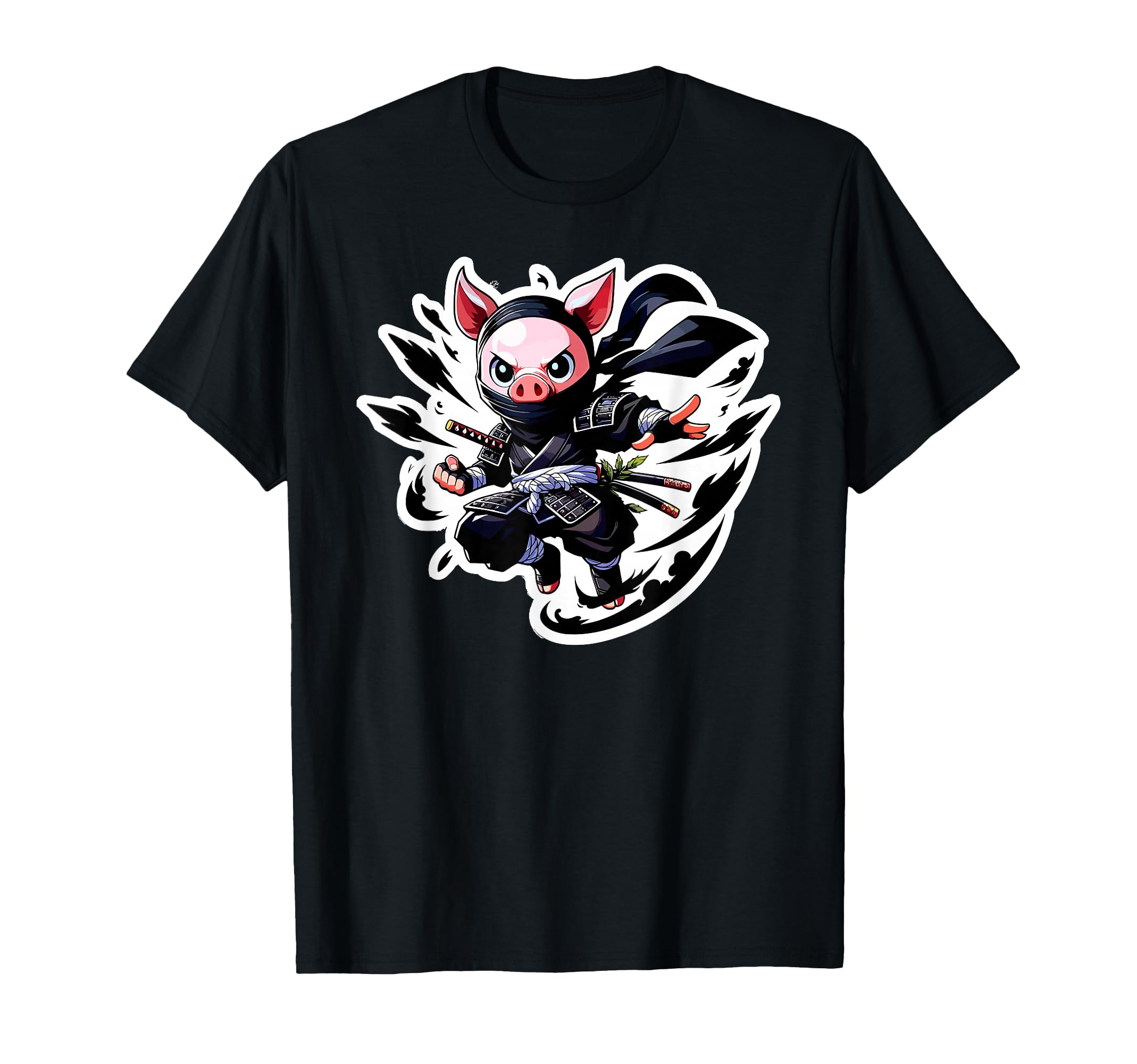 Anime Ninja Pig T-Shirt
