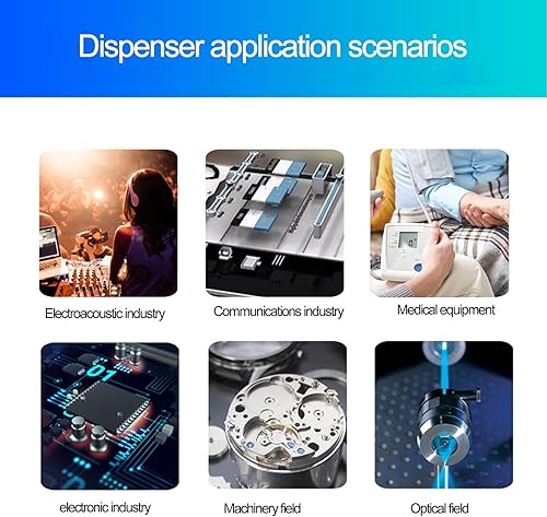 Miniatura 5 de SPZDJ982A Máquina dispensadora de pegamento semiautomática DC24V Pasta de soldadura Dropper Pantalla digital Pasta de soldadura Controlador de