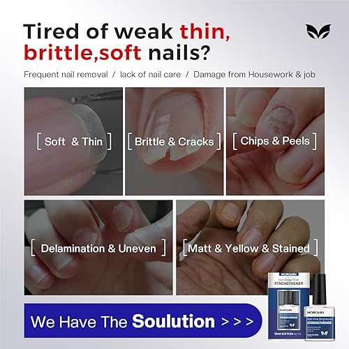 Miniatura 2 de Morovan Fortalecedor y Crecimiento de Uñas Esmalte de Uñas en Rosa Chispeante Endurecedor y Brillo para Uñas Dañadas Corrector Natural Base Secado