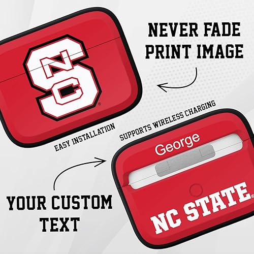 Vista 185 de AFFINITY BANDS Texas Longhorns HDX - Funda con nombre personalizado compatible con Apple AirPods Pro 1 y 2 (negro clásico)