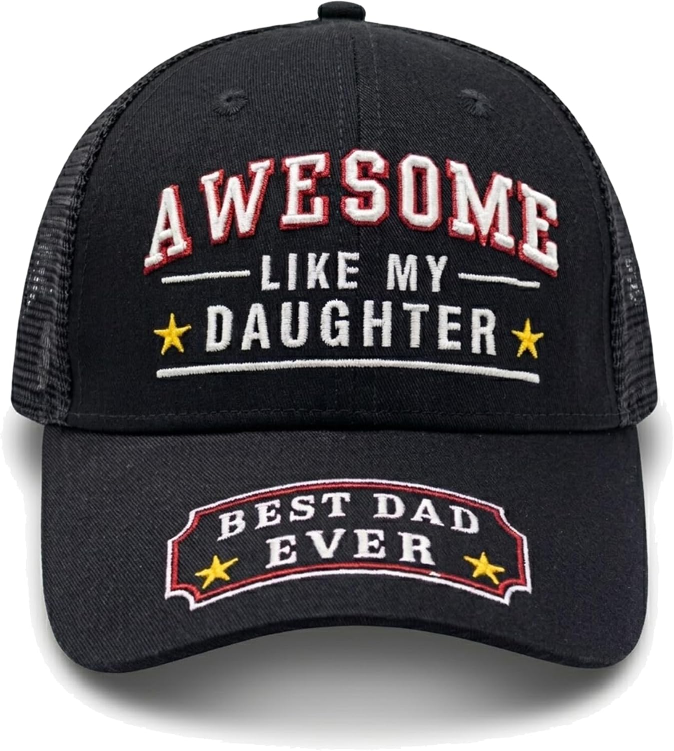 Awesome Like My Daughter Best Dad Ever Hat,Gifts for Dad's,Black