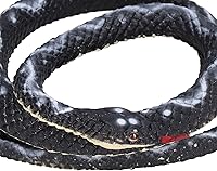Vista 8 de plplaaoo Juguete de serpiente falsa, serpiente realista, figura de serpiente de coliflor de boa simulada, figura de serpiente de plástico