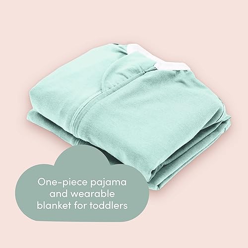 Miniatura 6 de SleepingBaby Pijama Flying Squirrel para niños pequeños con cremallera práctica para cambios rápidos de pañales y comodidad de viaje, menta, 12-24