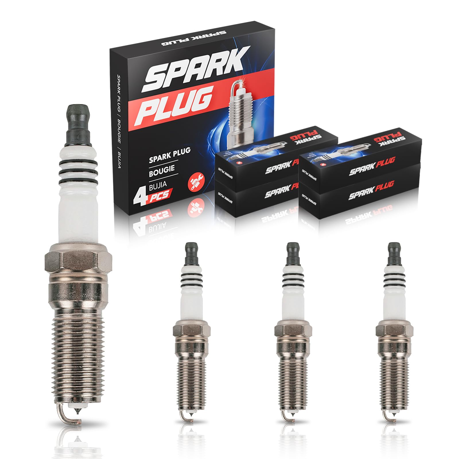 Amazon.com: ENA Set of 4 Iridium Spark Plug Compatible with Ford