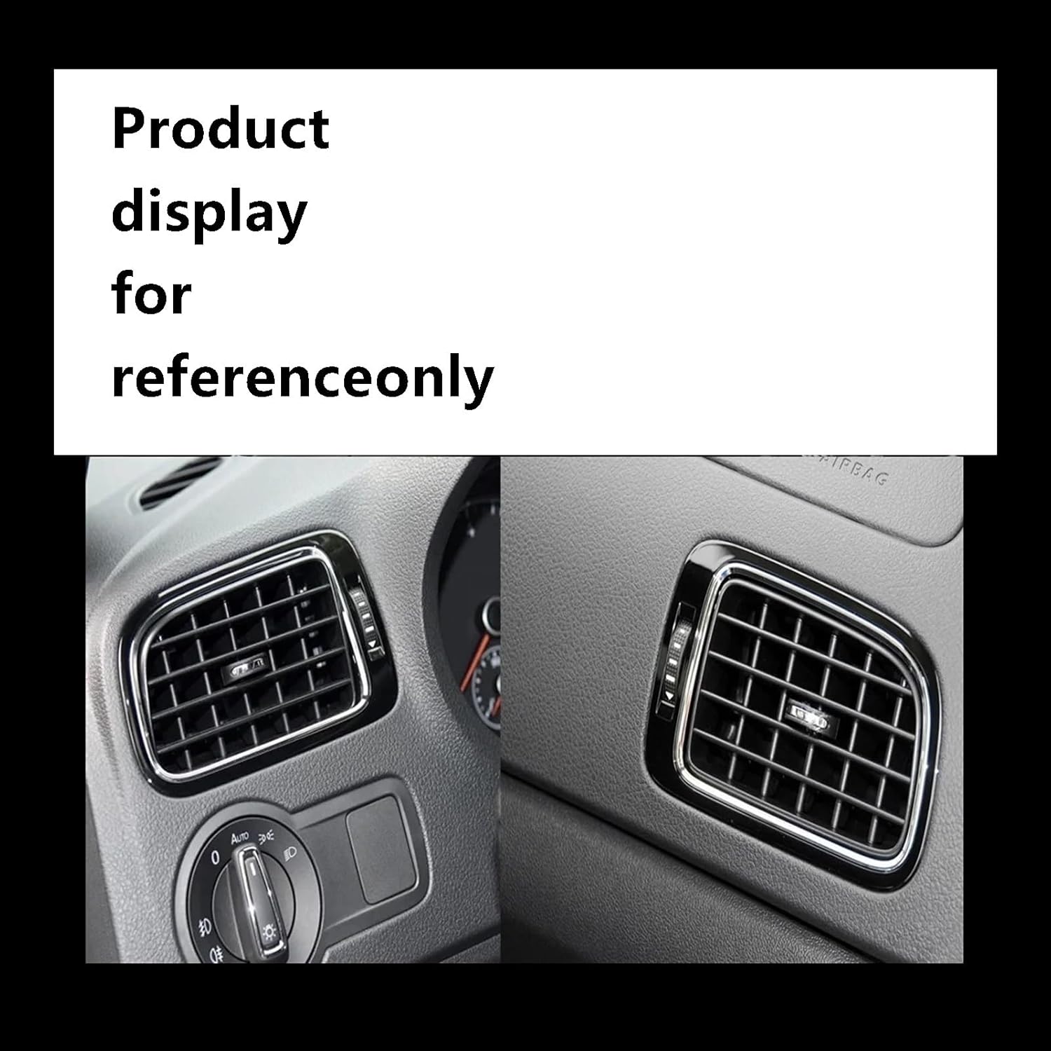 6RD819704 B A/C Air Outlet Vent Grill Cover Compatible with VW Polo 2011-2018 6RD 819 704