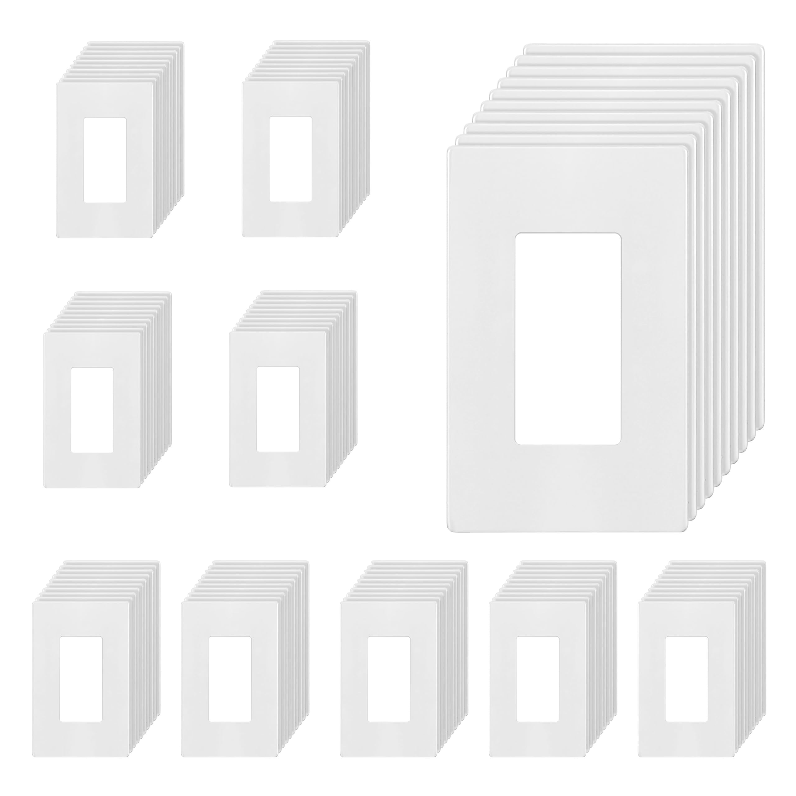 Plaques murales incassables en polycarbonate ENERLITES sans vis x100