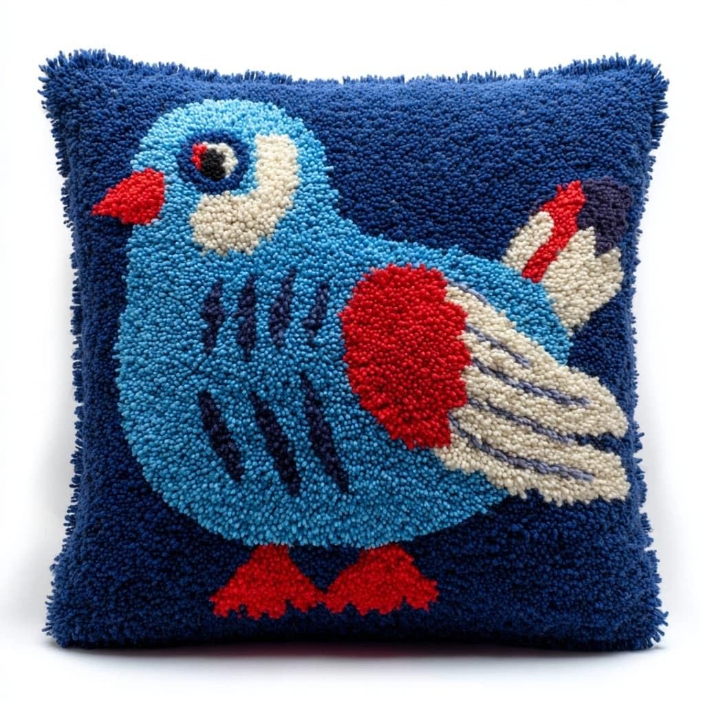 AxiangziK Latch Hook Pillow Kits with Yarn,Animal Pigeon.jpg