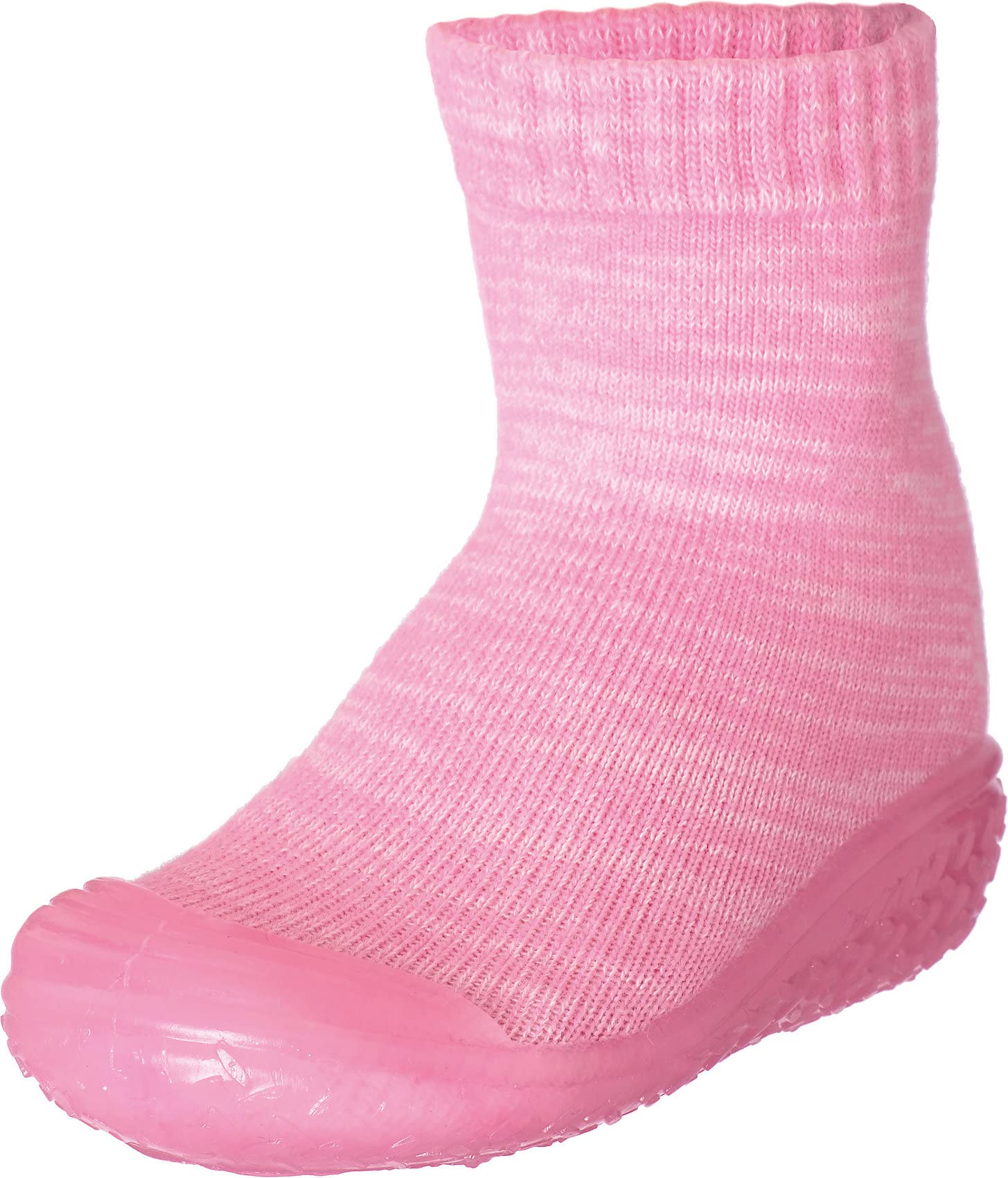 Playshoes Hausschuh-socke Gestrickt, Unisex Kids’ Hi-Top Slippers, Pink (Rosa 14), 7.5 UK (24/25 EU)