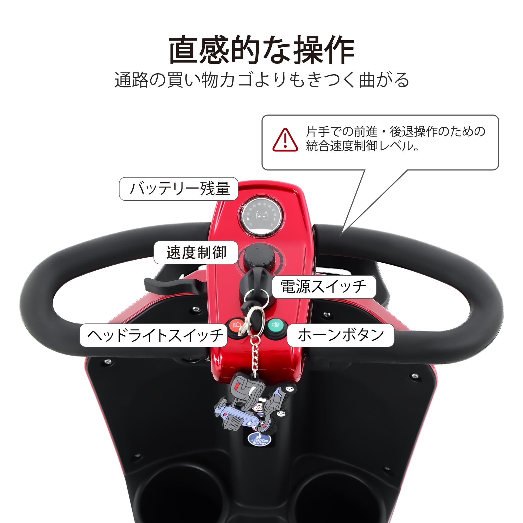 Amazon | 【運転免許不要＆高齢者向け電動モビリティスクーター】電動