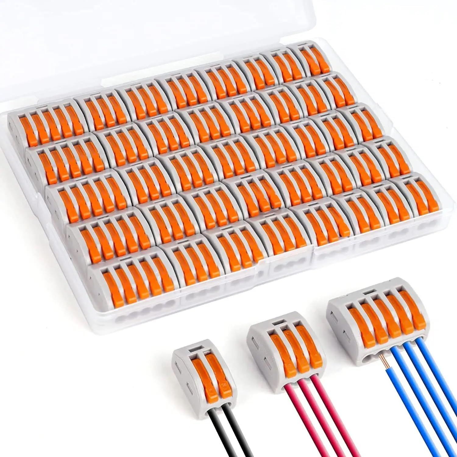 EZ LIVING 60pcs 1 in 1 out wire connector cirkit line Wire Connector Circuit Electrical Wire Connectors Circuit Wire Connectors Wire Terminal Connectors Electrical Circuit Connectors-image-32