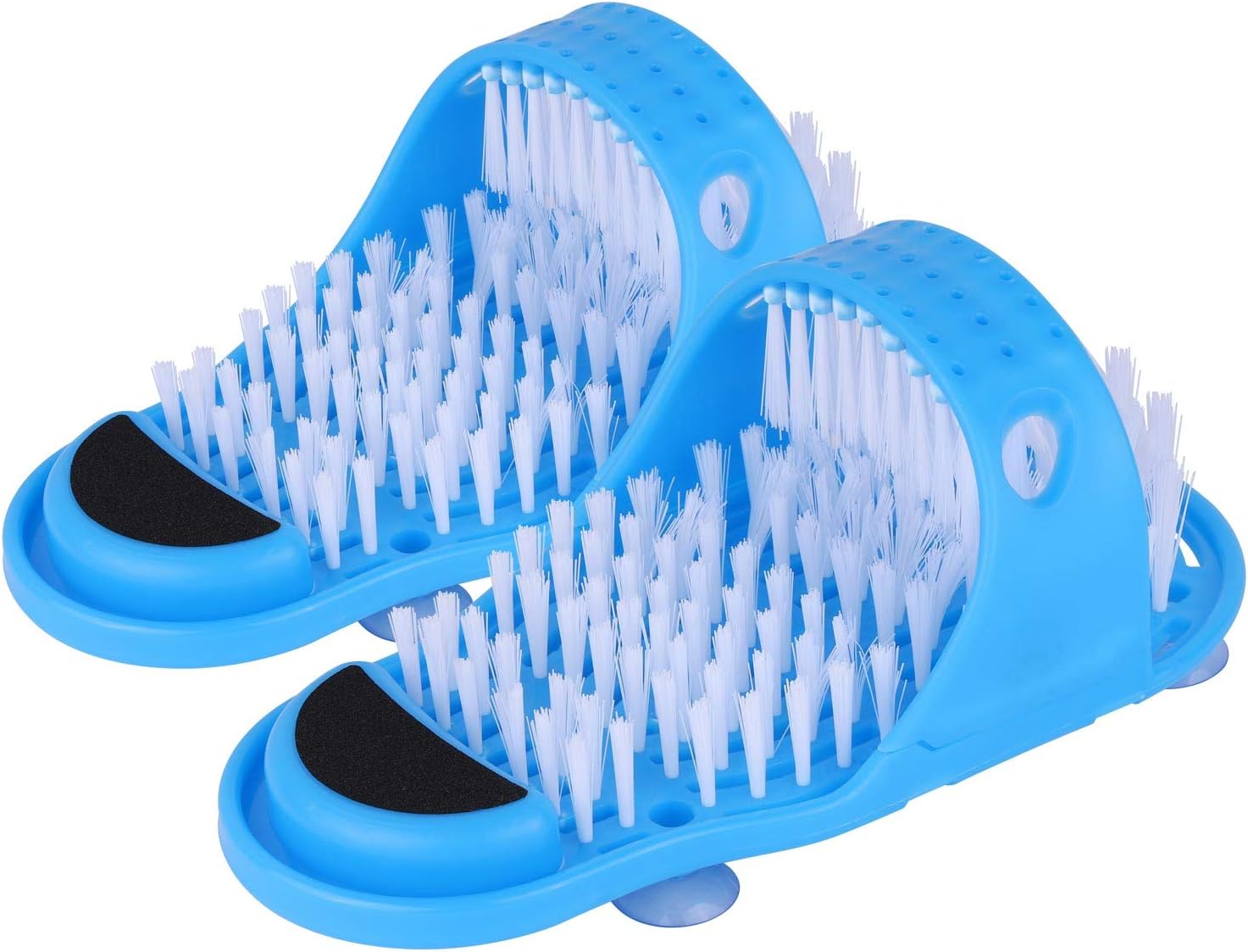 Tbestmax Magic Foot Scrubber Feet Cleaner Washer Brush For Shower Floor Spas Massage, Slipper For Exfoliating Cleaning Foot 1 Pair