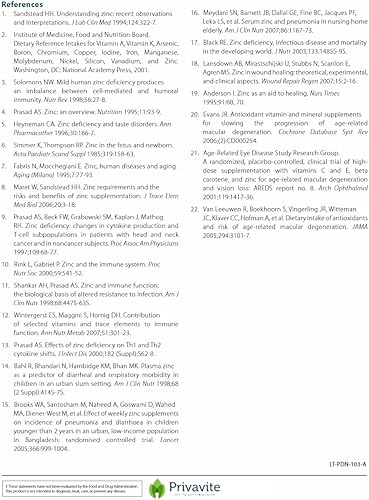 Miniatura 5 de Zinc Active ON 60 Cápsulas  Suplemento de zinc 54mg  Quelato de bisglicinato  Alta absorción - Privavite