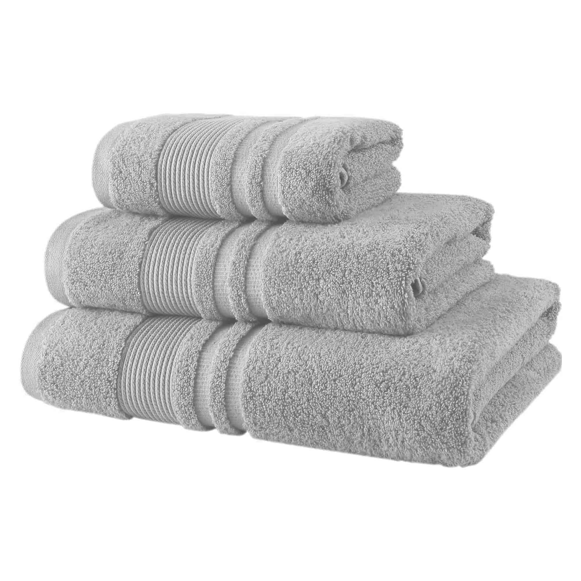 Lions Bamboo Towels - Premium Hand Towels 4 Pack, 60% Bamboo 40% Cotton Bathroom Linen Towel Set, Soft Quick Dy Water Absorbent Durable Hand Towel, Extra Large, 50x8cm, Silver