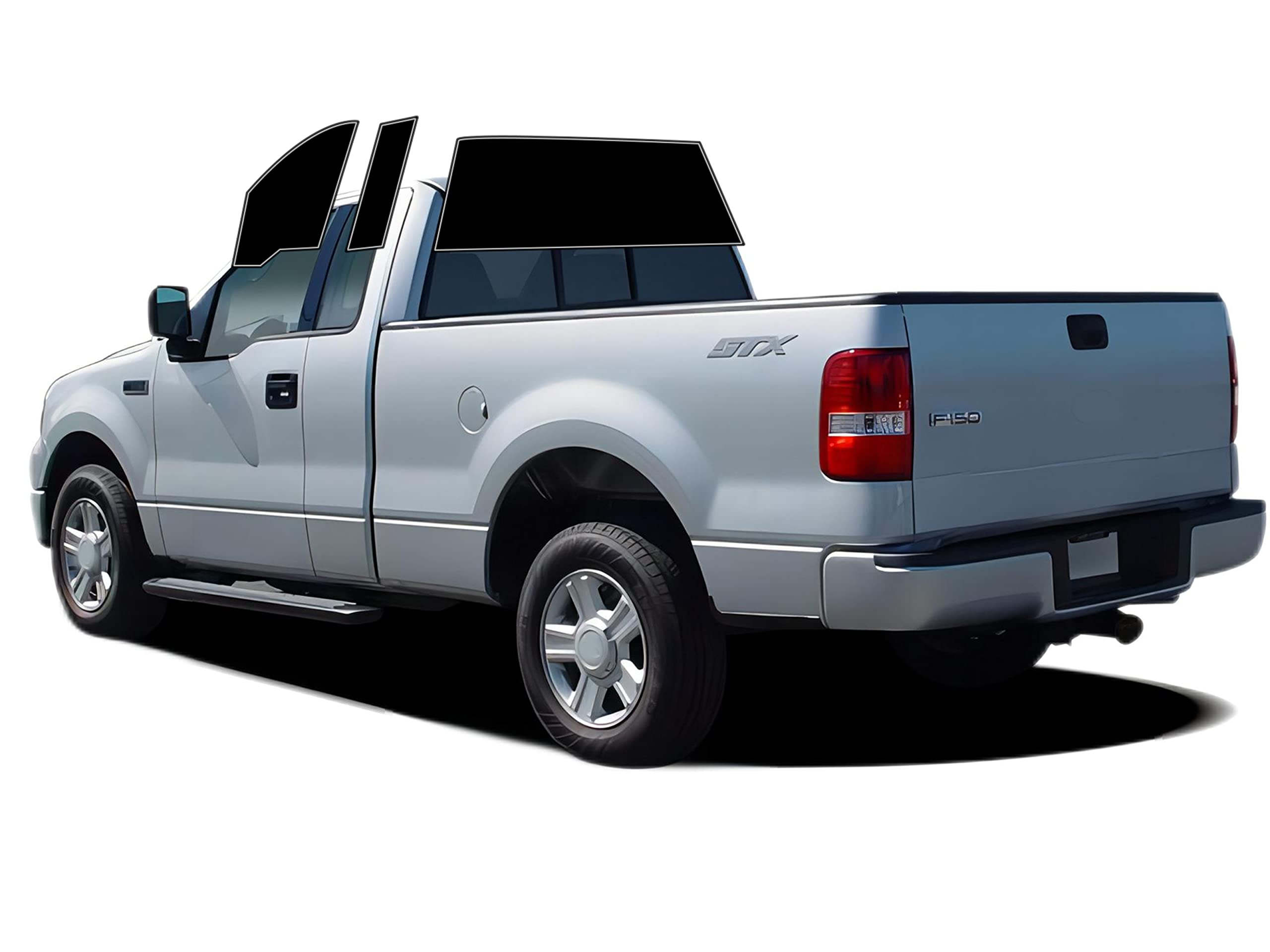 AUTOTEK Precut All Sides Windows Tint Film Cars Sun Blocking Protection Privacy Anti Shatter Glass Film Any Tint Shade kit for Ford F150 Regular Cab 2004-2008
