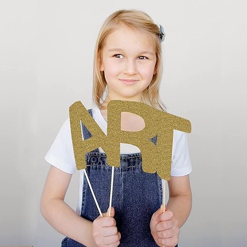 Miniatura 4 de SANZIX Cartulina dorada con purpurina de 12 x 12 pulgadas, 30 hojas, 110 libras, 300 GSM, papel con purpurina para Cricut, álbum de recortes,