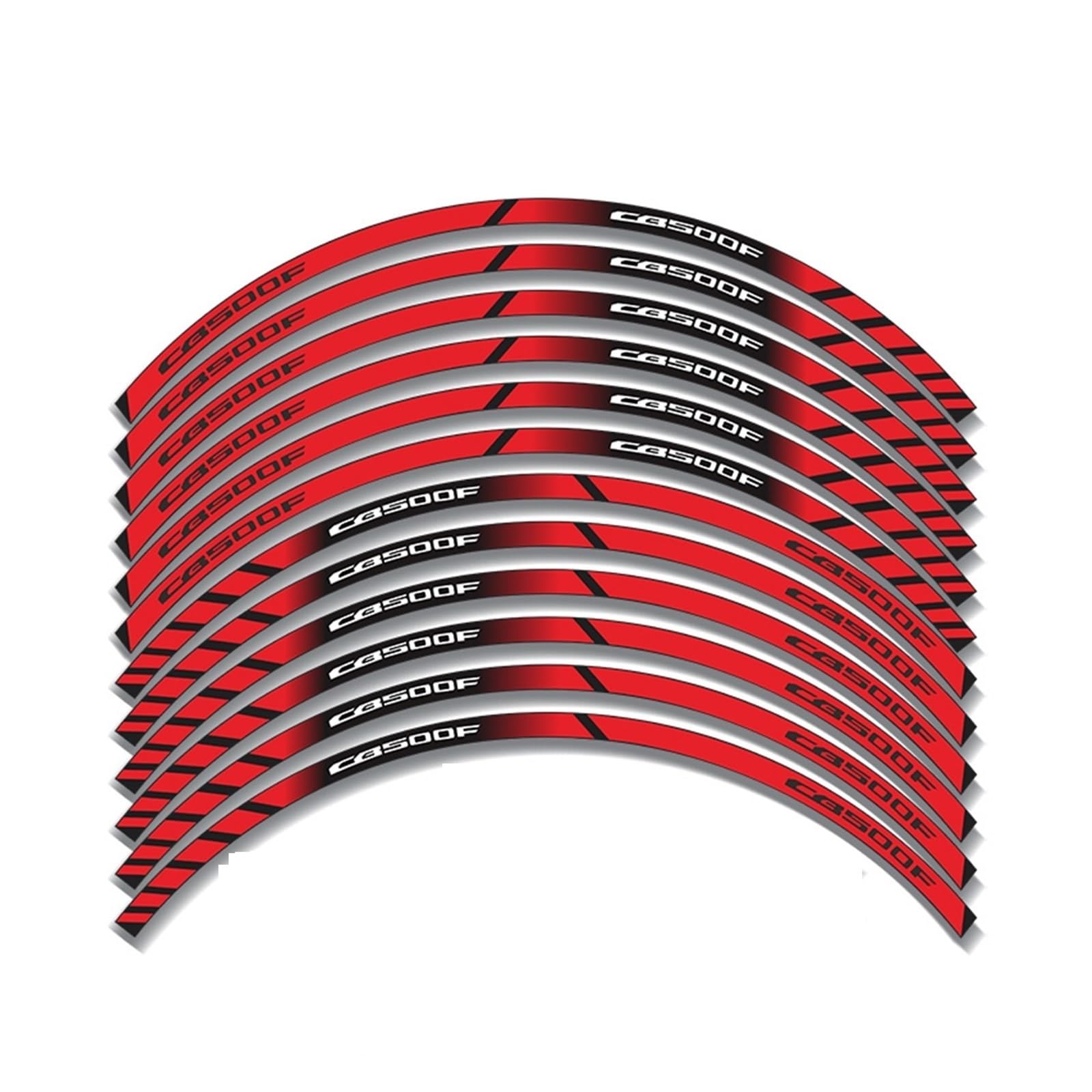 Motorcycle Stripes Reflective Rim for CB500F Stickers are Suitable(A-1)