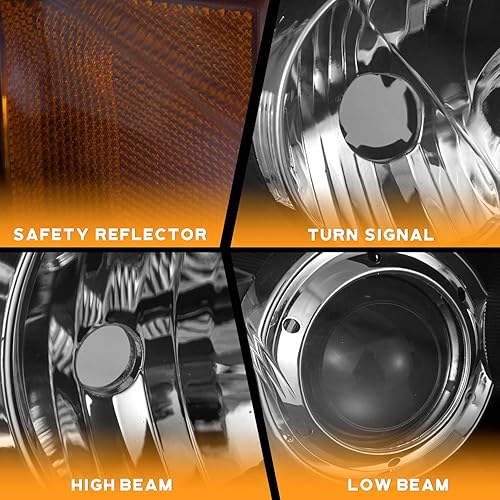 Miniatura 3 de WEELMOTO Conjunto de faros delanteros Mazda 3 Sedan 2004-2009 para Mazda 3 Sedan 2004 2005 2006 2007 2008 2009 Mazda 3 Sedan 4 puertas Proyector de