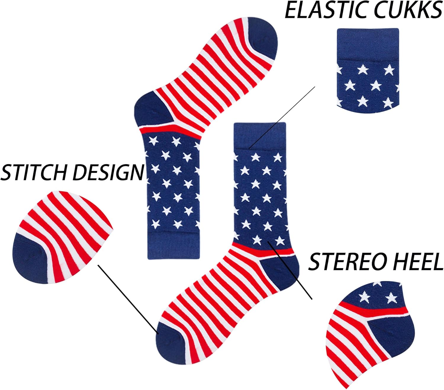 30 Pairs Cotton Crazy Socks for Unisex, Bulk Funny Colorful Socks with Random Patterns, Casual Fun Socks for Daily Wear - Image 4