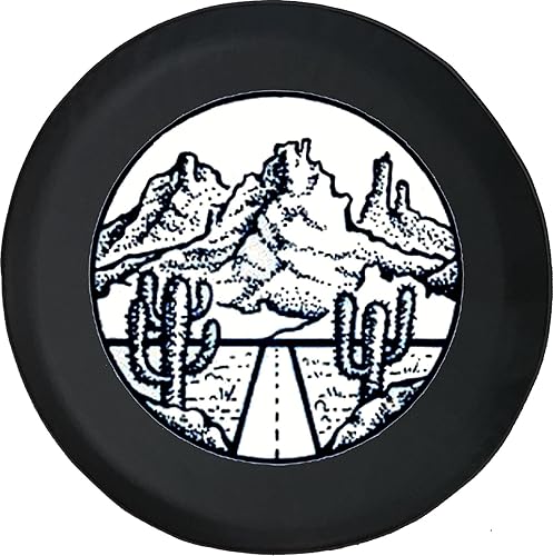 Cubiertas de neumáticos - Accesorios de neumáticos para cámpers, SUV, remolques, camiones, caravanas y más Southwest Mountain Desert de 32 pulgadas,