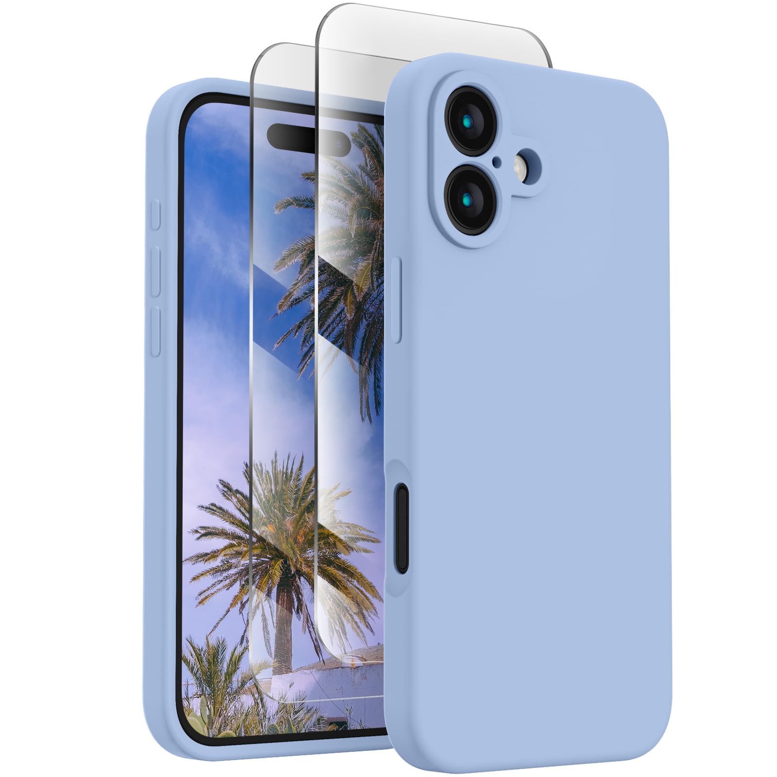 FireNova Designed for iPhone 16 Case, 6.1", Light Blue