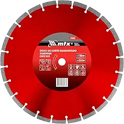 MTX Disco de Corte Diamantado Segmentado 350 x 3,0 x 25,4 mm – Corte Seco de Alta Performance para Concreto, Pedra e Materiais Abrasivos