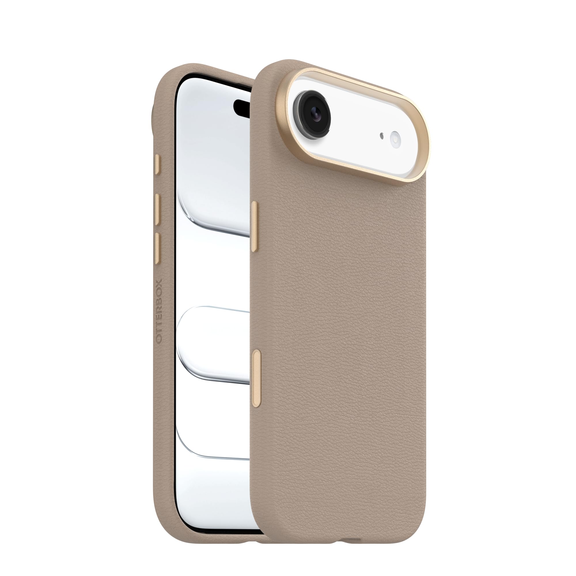 OtterBox Funda de Piel para iPhone Air Symmetry Series Cactus - Comodidad Gris - Funda Protectora Delgada iPhone
