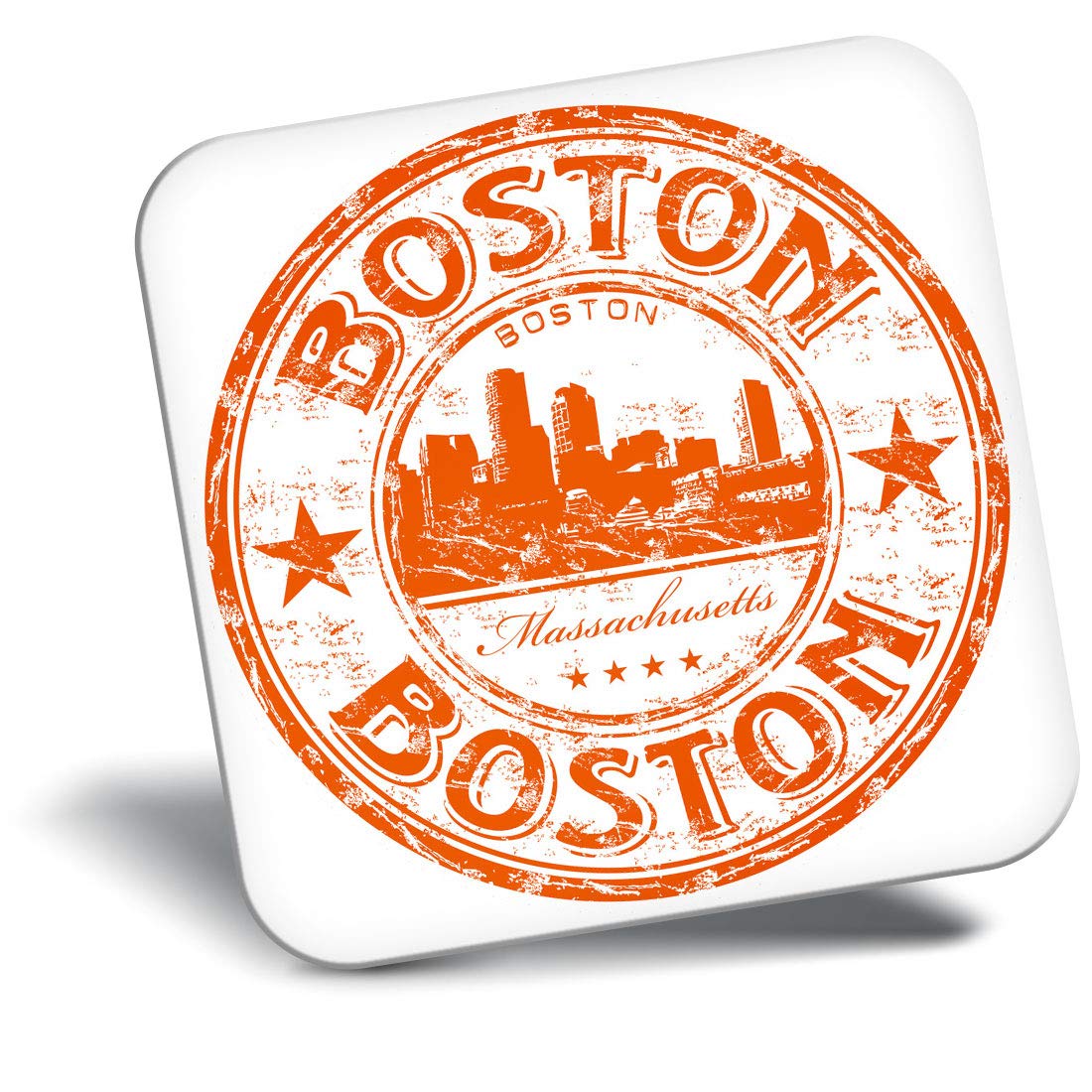 Destination Vinyl Ltd Fridge Magnet - Boston Massachusetts Usa America 5827