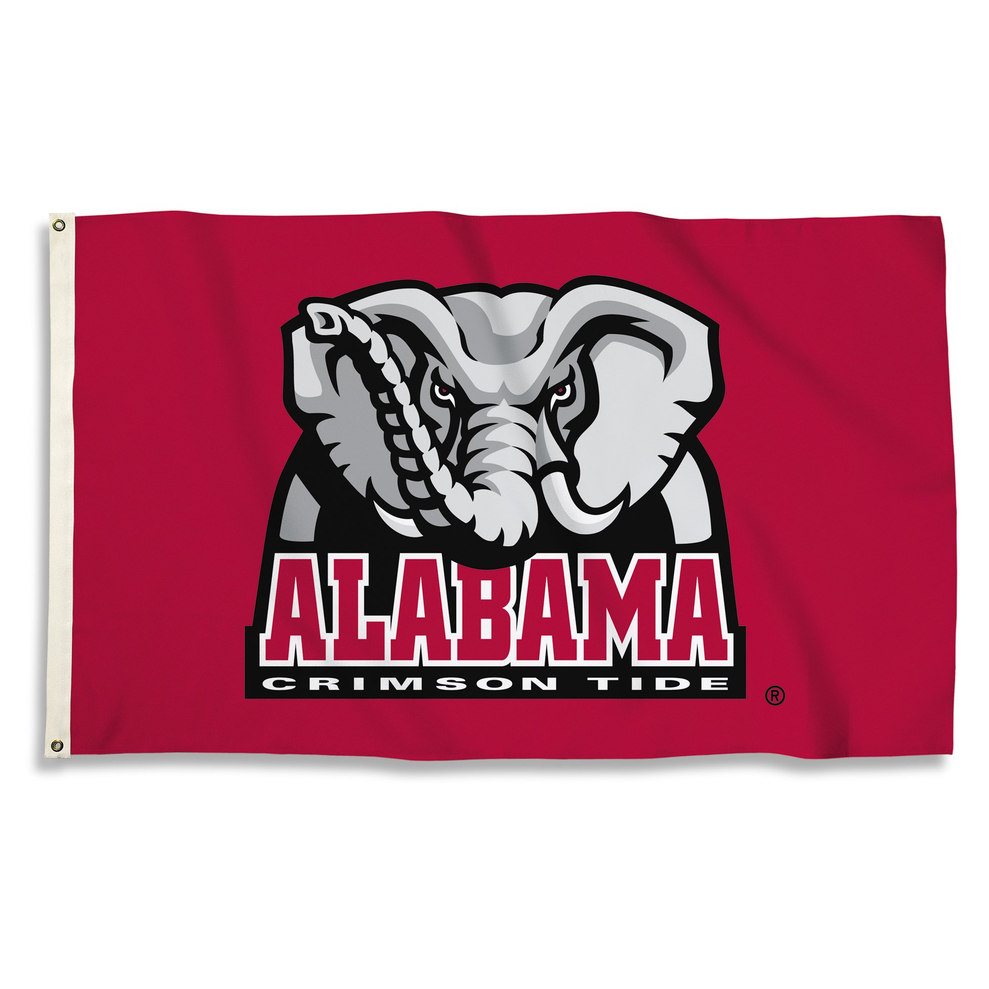 BSI PRODUCTS, INC.Alabama Crimson Tide 3’x5’ Flag with Heavy-Duty Brass Grommets - UA Football, Basketball & Baseball Pride - High Durability - Designed for Indoor or Outdoor Use - Great Gift Idea