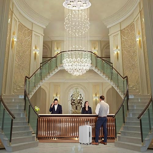 Miniatura 2 de Candelabro moderno de cristal de gota de lluvia lámpara de techo de gota de lluvia accesorio de techo de montaje empotrado lámpara colgante