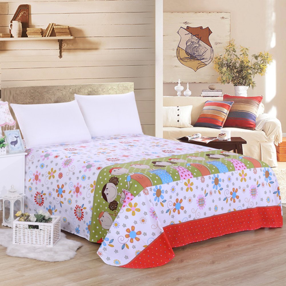 Draps en coton 200x230cm pour une chambre style verrière