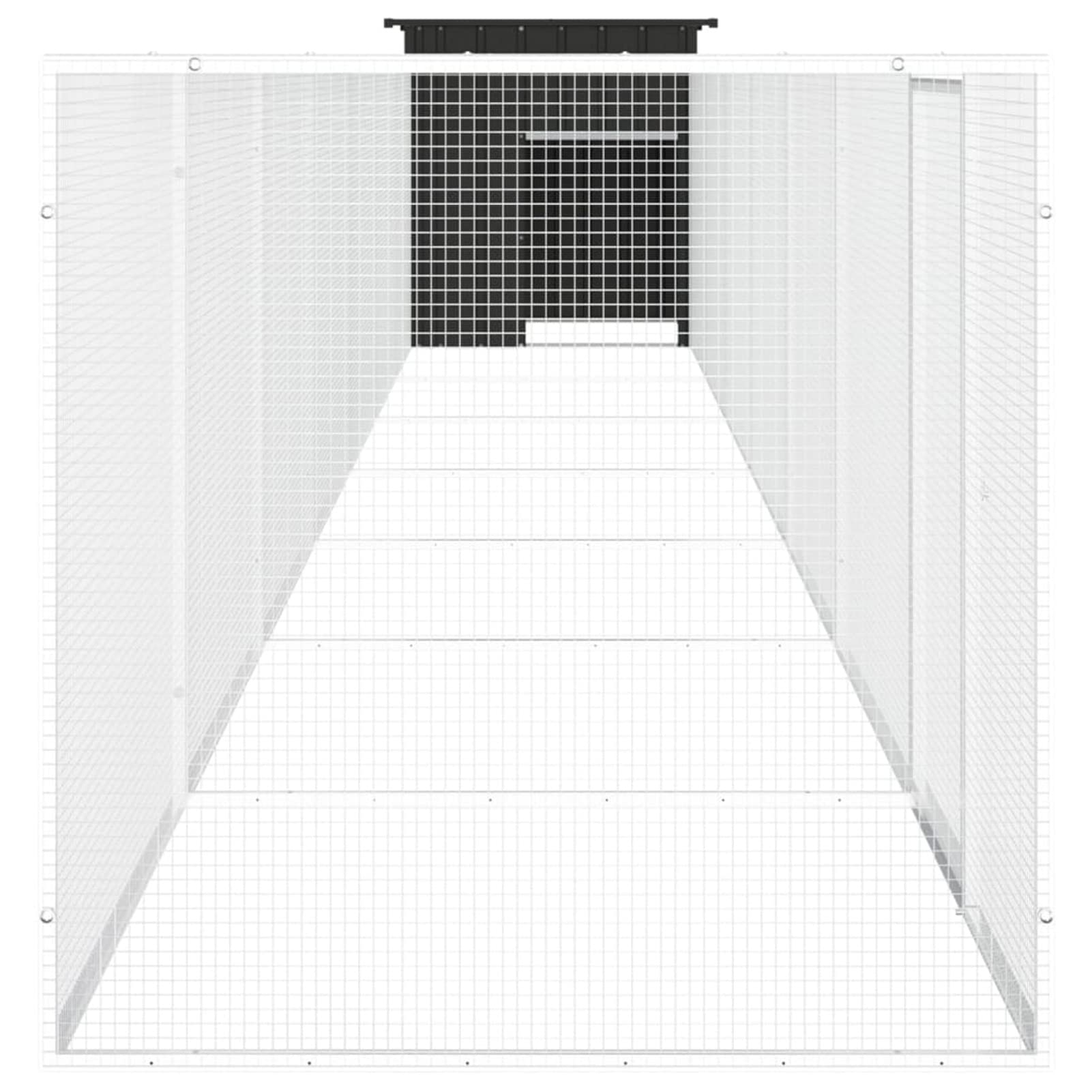 Klatka dla kur Stal ocynkowana Antracyt 800 x 91 x 100 cm, CIADAZ Klatka dla Królików, Klatka Świnki, Klatka dla chomika, Klatka dla kotów, Klatka Szynszyla, Pojemnik dla Królików - SPU:3106457