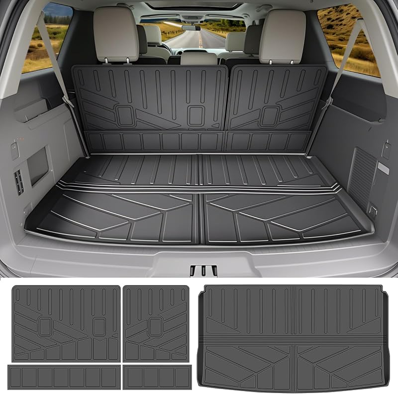 Forro para Porta-Malas Qyebbk em TPE para Ford Expedition Max e Lincoln Navigator L 2018 a 2024, Traseiro, Qyebbk-009